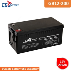 CSBattery 12V 200Ah rechargeable AGM battery for Electric-power/Emergency-systems/Booster-Pumps/forklift 							