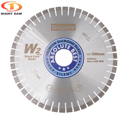 300mm-600mm W2 Silent diamond saw blade cutting disc for Granite Quartz E.stone