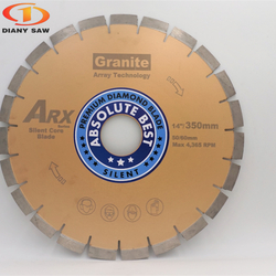 300mm-600mm ARX circular diamond segment saw blade cutting disc for granite concrete from YANTAI DIANY SAW MFG. CO., LTD.