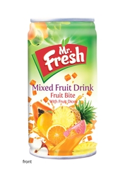 Mr. Fresh Mixed Fruit Fruit Bite Can /180ml from SRI VARADHARAJA FRUIT PRODUCTS PVT LTD