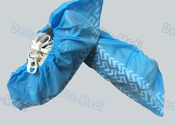 Delta-Medi Non Woven Non Skid Disposable Surgical Shoe Covers Blue Color 15 x 40cm