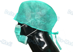 Delta-Medi Medical Disposable Surgical Caps Non Woven Tie On Back Type For Hospital from SHANDONG DELTA-MEDI CO., LTD