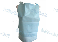 Delta-Medi Patient Disposable Paper Bibs With Pocket , 2 Ply / 3 Ply Custom Printed Disposable Bibs from SHANDONG DELTA-MEDI CO., LTD