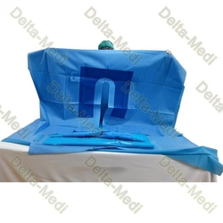 Delta-Medi Absorbent Reinforced EENT ENT Disposable Medical Drape For Eye, Ear, Nose, Throat from SHANDONG DELTA-MEDI CO., LTD