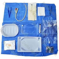 Delta-Medi Sterile Medical Disposable Urethral Catheter Kits Catheterication Kit With Latex Foley from SHANDONG DELTA-MEDI CO., LTD