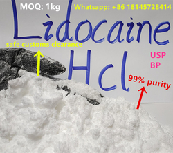 no customs issues 99% purity Lidocaine hydrochloride/Lidocaina hydrochloride powder wholesale 