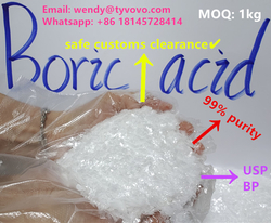 safe customs clearance 99% purityFlake Boric Acid wholesale  from GUANGZHOU TENGYUE CHEMICAL CO., LTD.