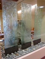 Glass Products (Backsplash Glasses, Designed Mirrors, Fused art glass, Glass Doors, Glass Flooring, Table tops, Glass partitions, Shower Enclosures)