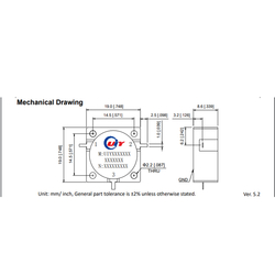 RF drop in circulator with low insertion loss operating from 0.6~5.0GHz TAB connector