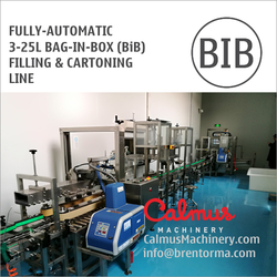 Fully-automatic 3-25L BiB Filling Machine Bag in Box Packaging Line from CALMUS MACHINERY (SHENZHEN) CO., LTD.