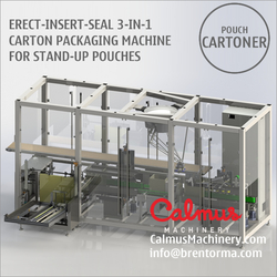 Erect-Insert-Seal Carton Packaging Machine for Packing Stand Up Pouch