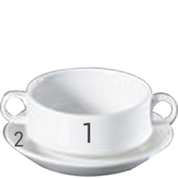 SOUP CUP WITH SAUCER from METRO HOTEL SUPPLIES LLC