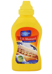 American Garden Mustard Yellow Squeezy - 18oz from GOLDEN GRAINS FOODSTUFF TRADING LLC