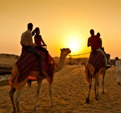 MORNING DESERT SAFARI- DUNE BASHING & CAMEL RIDE from LAMA TOURS