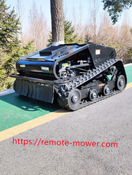 Remote Control Lawn Mower&Rupsmaaier met afstandsbediening slope walking Cost-effective Black Panther 800 from MAX( SHANDONG ) INDUSTRIAL CO. LTD