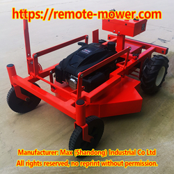 2WD Remote Control Slope Mower CE certified outils de desherbage&jardinage naped na dwa kola dla rolnictwa from MAX( SHANDONG ) INDUSTRIAL CO. LTD