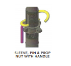 SLEEVE, PIN & PROP NUT WITH HANDLE from KHK SCAFFOLDING & FORMWORKS LTD. LLC.