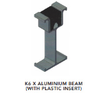 K6 X ALUMINIUM BEAM (WITH PLASTIC INSERT)