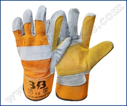 SAFETY LEATHER WORKING GLOVES from JOHNSON TRADING
