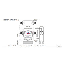 Intercom System UHF Band 400 to 470MHz RF Coaxial Isolator 