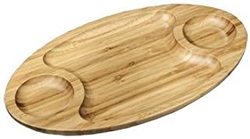  Bamboo Three Section Platters from WILMAX TRADING LLC