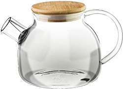  Thermo Glass Tea Pot With Bamboo Lid  from WILMAX TRADING LLC