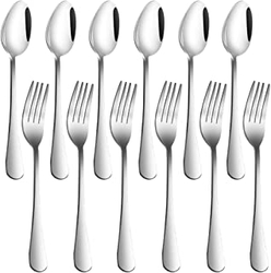  Stainless Steel Dinner Forks and Spoons