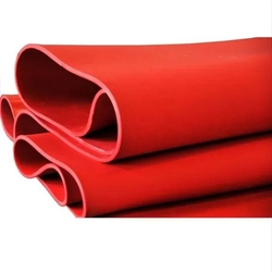 Red Abrasion Resistant Rubber Sheet from MOULDTECH  INDUSTRIES