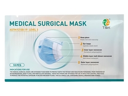 3 Ply ASTM F2100-L3 Medical Surgical Mask Approved by FDA in U.S.A, have 510K number and meets the requirements of ASTM F2100-L3
