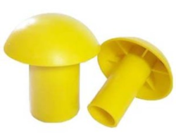 Plastic Mushroom Rebar Safety Caps (8-16)