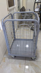 WIRE MESH CARGO CONTAINER TROLLEY from AL AMEEN ENGINEERING WORKSHOP