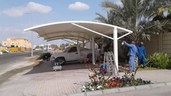 CAR PARKING SHADES SUPPLIERS IN AL BARSHA 