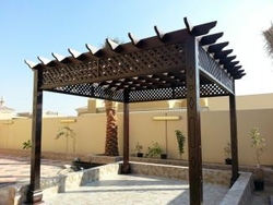 SUDAN TEAK WOOD PERGOLA SUPPLIERS DUBAI 