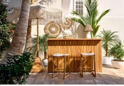 Teak Wood Outdoor Bar from HOME AND SOUL FURNITURE
