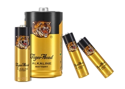 Tiger Head LR20 D Alkaline Batteries