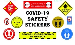 COVID-19 SAFETY STICKERS DEALER IN MUSSAFAH , ABUDHABI , UAE
