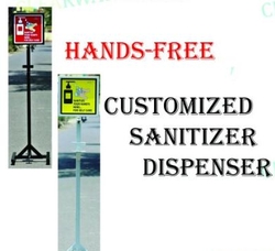 HANDS-FREE CUSTOMIZED SANITIZER DISPENSER DEALER IN UAE from BUILDING MATERIALS TRADING