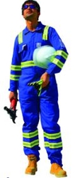COVERALL WITH DUAL FR REFLECTIVE TAPE