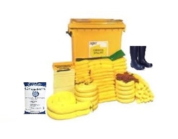 660 LITRE CHEMICAL SPILL KIT – FOUR WHEELED BIN from RIG STORE FOR GENERAL TRADING LLC