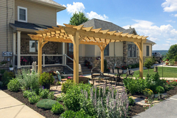 NATURAL WOOD PERGOLA from MELODY TECHNICAL SERVICE LLC
