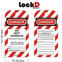 LOCKD Lockout Tag - PVC LT03 Abu Dhabi  from RIG STORE FOR GENERAL TRADING LLC