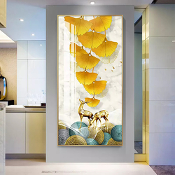  Modern wall art Deco crystal porcelain painting