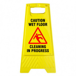 Floor Cleaning Sign Board from CANVAS GENERAL TRADING L.L.C