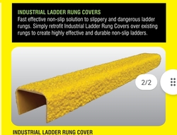 SAFETY STEP MOULDED FRP ANTI-SLIP LADDER RUNG COVER supplier in ABU DHABI from RIG STORE FOR GENERAL TRADING LLC