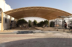 SHARJAH CAR PARKING SHADES CONSTRUCTION 