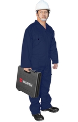 WURTH POLAR KOTON COVERALL 195 GSM - NAVY BLUE supplier in UAE