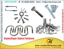 Duplex Bolts manufacturers exporters suppliers stockist in India Mumbai +91-9892882255 https://www.vandanfasteners.com