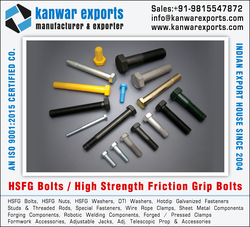 HSFG Bolts manufacturers exporters in India Ludhiana https://www.kanwarexports.com +91-9815547872 from KANWAR EXPORTS