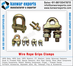 Wire Rope Clamps manufacturers exporters in India Ludhiana https://www.kanwarexports.com +91-9815547872