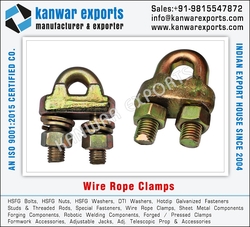 Wire Rope Clamps manufacturers exporters in India Ludhiana https://www.kanwarexports.com +91-9815547872 from KANWAR EXPORTS